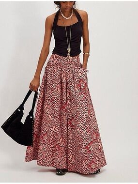 Free people Miss You Most Printed Wide-Leg Pants